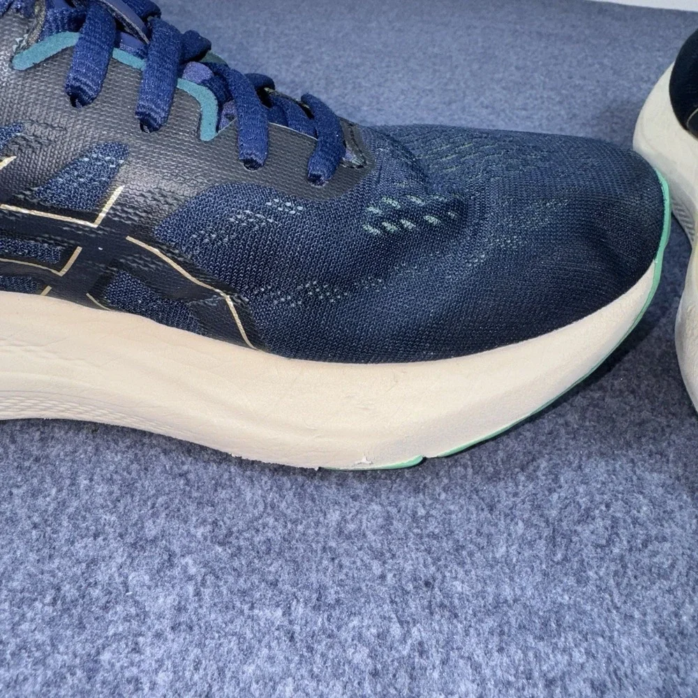 Asics GT 2000 12 Blue Expanse Champagne Running Shoes 1012B506-401 Womens 9.5